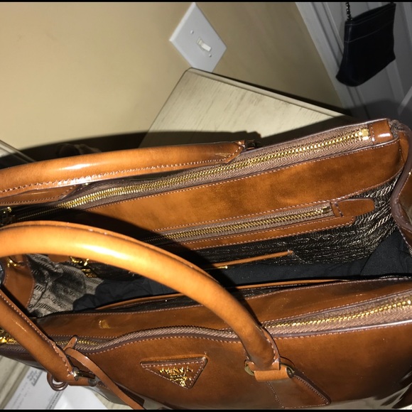 PRADA Tobacco Fume Spazzolato handbag - Picture 5 of 7